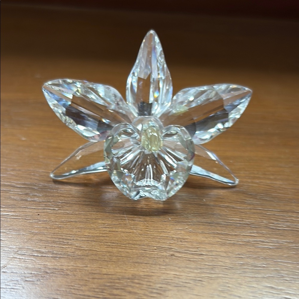 Swarovski Crystal Orchid Flower Ornament
